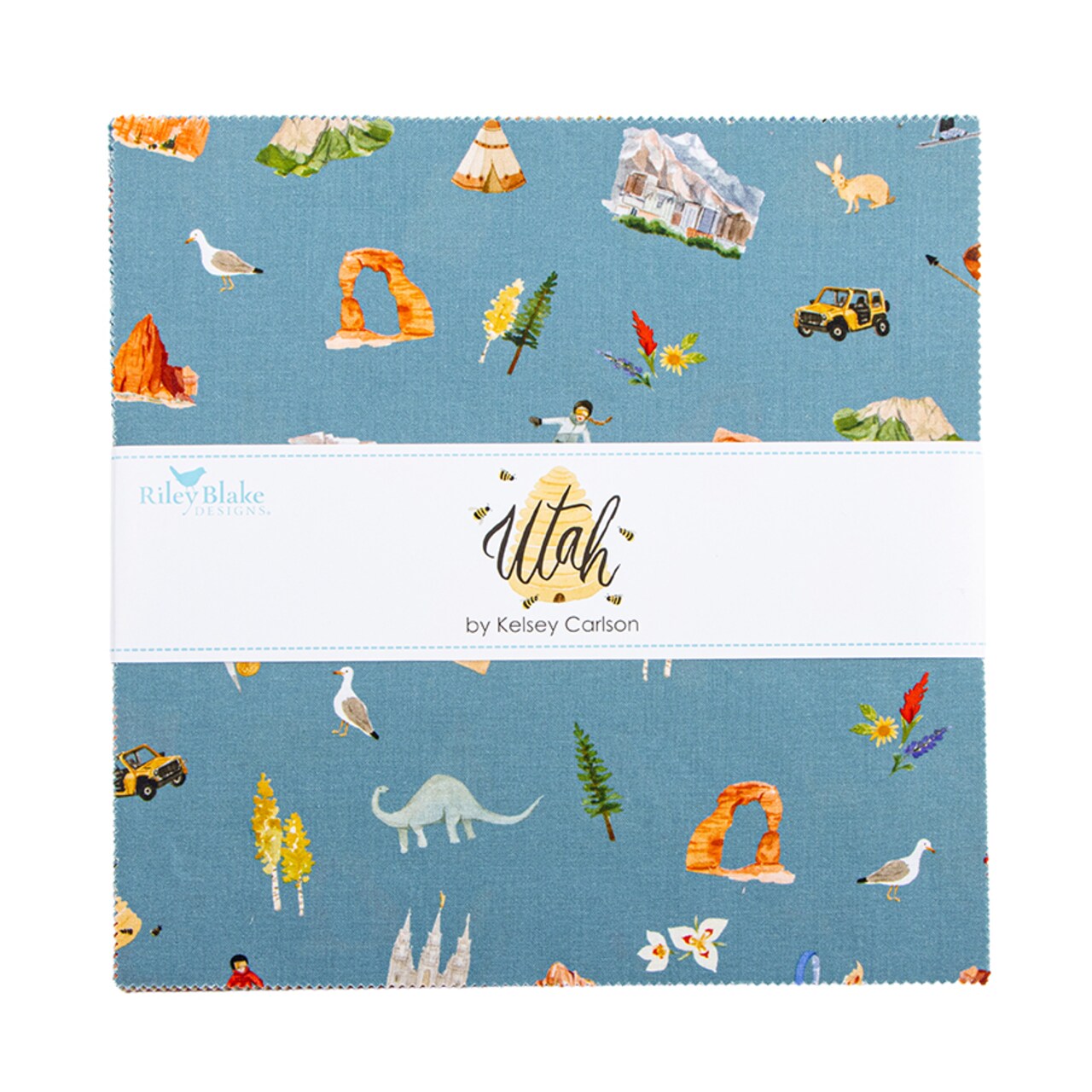 Utah 10" Square Pack (Layer Cake / 10" Stacker) by Kelsey Carlson for Riley Blake (10-17020-42)